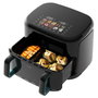 Cecotec Freidora de Aire Grill Cecofry&Grill Smokin'Prime 11000 2800W 10L Acero Inox. Negro