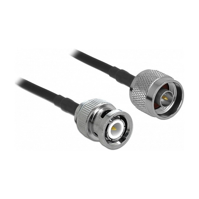 DeLOCK 90425 Cable coaxial N Stecker a BNC Stecker 50 Ohm LMR195 10 m