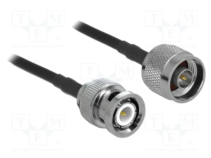 DeLOCK 90425 Cable coaxial N Stecker a BNC Stecker 50 Ohm LMR195 10 m