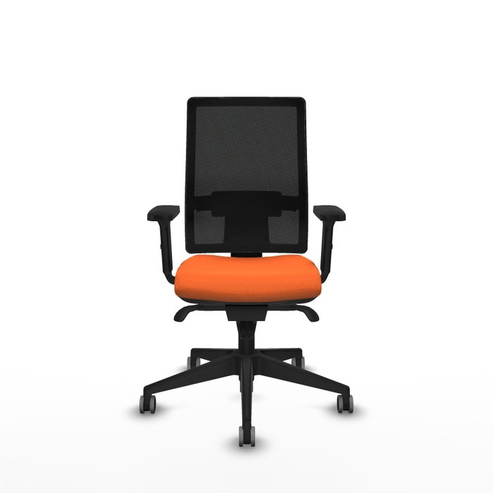 PIQUERAS Y CRESPO Silla de oficina Horna con mecanismo Sincro, Naranja y Negro PIQUERAS Y CRESPO Silla de oficina Horna con mecanismo Sincro, Naranja y Negro