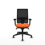 PIQUERAS Y CRESPO Silla de oficina Horna con mecanismo Sincro, Naranja y Negro