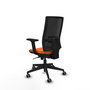 PIQUERAS Y CRESPO Silla de oficina Horna con mecanismo Sincro, Naranja y Negro