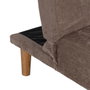 Ixia Sofá-cama Taupe Metal-Madera
