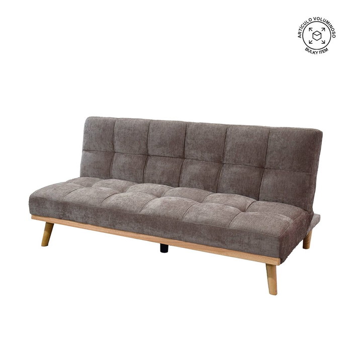 Ixia Sofá-cama Taupe Metal-Madera