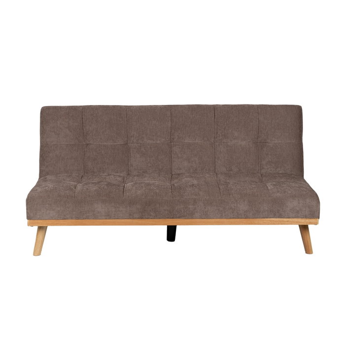 Sofá-Cama Taupe Metal-Madera Salón 178 X 94 X 86 cm