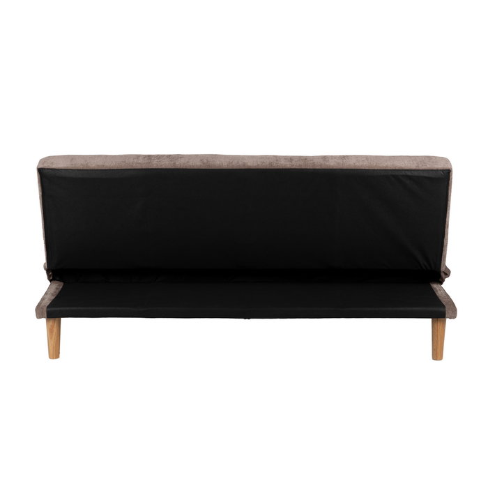 Sofá-Cama Taupe Metal-Madera Salón 178 X 94 X 86 cm