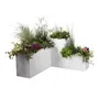 Eda Caja de Flores Cuadrada Graphit 57L 49.5x49.5x49.5 cm Ceruse Blanco