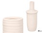 GIFTDECOR Jarrón Sahara Boca Estrecha Blanco