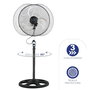 AVANT Ventilador Industrial de 45 cm (18 Pulgadas), 70W, Rejilla Mesh Negra