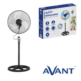 AVANT Ventilador Industrial de 45 cm (18 Pulgadas), 70W, Rejilla Mesh Negra