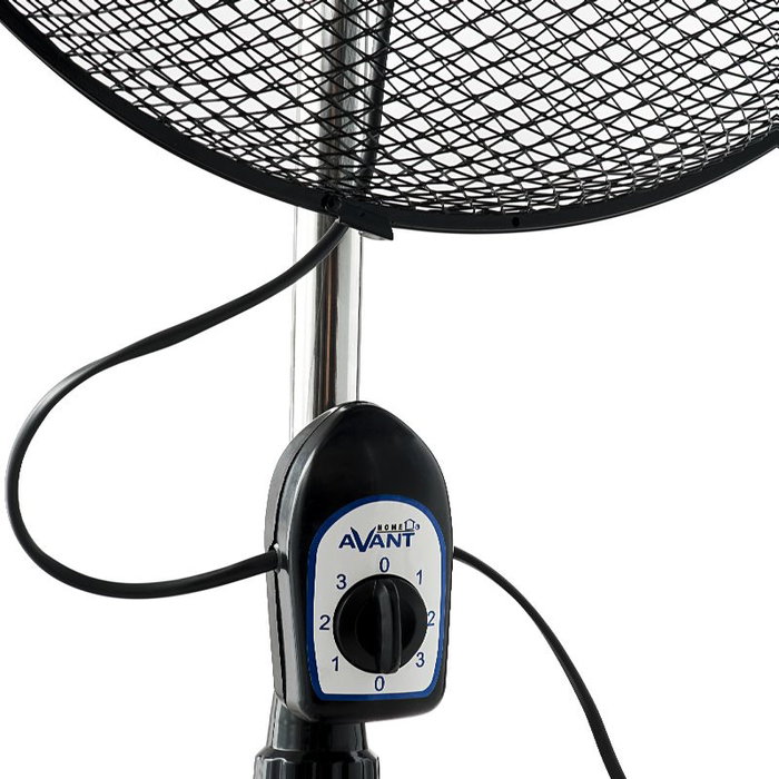 AVANT Ventilador Industrial de 45 cm (18 Pulgadas), 70W, Rejilla Mesh Negra
