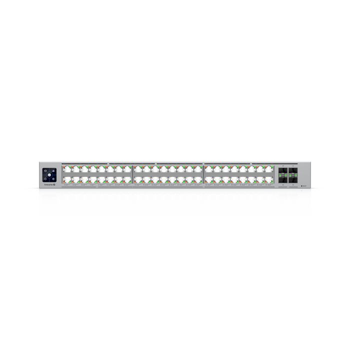 Ubiquiti Switch Enterprise 48 Puertos, Conmutador Capa 3 PoE+++ 10 GbE RJ45 y 25G SFP28, Etherlighting, Alta Disponibilidad Ubiquiti Switch Enterprise 48 Puertos, Conmutador Capa 3 PoE+++ 10 GbE RJ45 y 25G SFP28, Etherlighting, Alta Disponibilidad