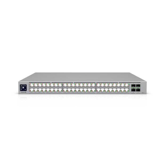 Ubiquiti Switch Enterprise 48 Puertos, Conmutador Capa 3 PoE+++ 10 GbE RJ45 y 25G SFP28, Etherlighting, Alta Disponibilidad Ubiquiti Switch Enterprise 48 Puertos, Conmutador Capa 3 PoE+++ 10 GbE RJ45 y 25G SFP28, Etherlighting, Alta Disponibilidad