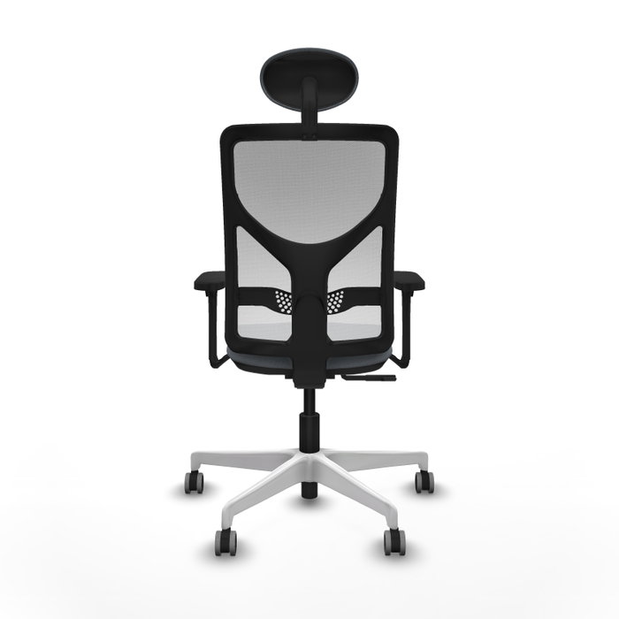 PIQUERAS Y CRESPO Silla de oficina Motilla con mecanismo Sincro, Gris y Blanco PIQUERAS Y CRESPO Silla de oficina Motilla con mecanismo Sincro, Gris y Blanco