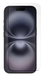 Apple Protector de Pantalla 017077 iPhone 16 - Vidrio Templado 9H - Resistente a Impactos, Rayones y Golpes - Incluye Paño de Limpieza y Kit de Aplicación - 1 Unidad