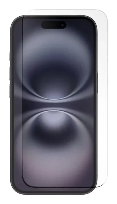 Apple Protector de Pantalla 017077 iPhone 16 - Vidrio Templado 9H - Resistente a Impactos, Rayones y Golpes - Incluye Paño de Limpieza y Kit de Aplicación - 1 Unidad