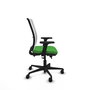 PIQUERAS Y CRESPO Silla de oficina Haches Verde y Blanco con mecanismo Sincro/Traslack