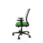 PIQUERAS Y CRESPO Silla de oficina Haches Verde y Blanco con mecanismo Sincro/Traslack