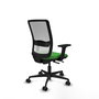 PIQUERAS Y CRESPO Silla de oficina Haches Verde y Blanco con mecanismo Sincro/Traslack