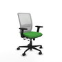 PIQUERAS Y CRESPO Silla de oficina Haches Verde y Blanco con mecanismo Sincro/Traslack
