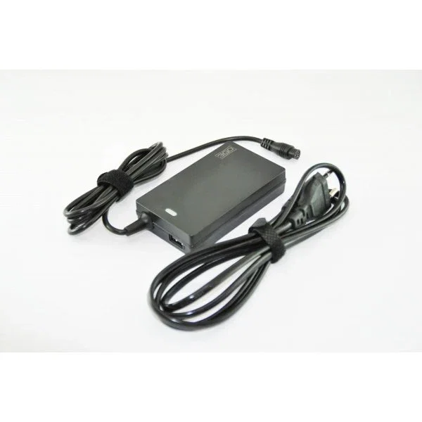 3GO ALIM65AS Cargador para Portátil de 65W, Adaptador e Inversor Interiores Slim con 1 Puerto USB, Protección contra Sobrecarga, Negro
