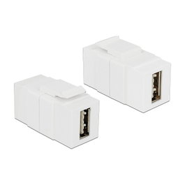 DeLOCK 86353 Módulo Keystone EASY-USB 2.0 A Blanco