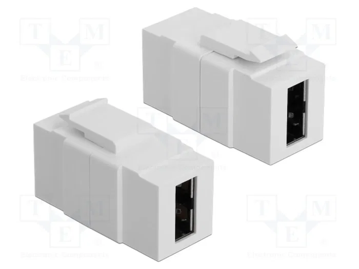 DeLOCK 86353 Módulo Keystone EASY-USB 2.0 A a USB 2.0 A Blanco DeLOCK 86353 Módulo Keystone EASY-USB 2.0 A a USB 2.0 A Blanco