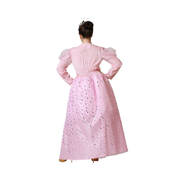 Disfraz Hada Madrina Rosa Mujer XL con Detalles Plateado Disfraz Hada Madrina Rosa Mujer XL con Detalles Plateado