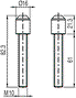 PIZZATO ELETTRICA Tornillo FAST line para fijar cuerda FC/FD/FL/FP