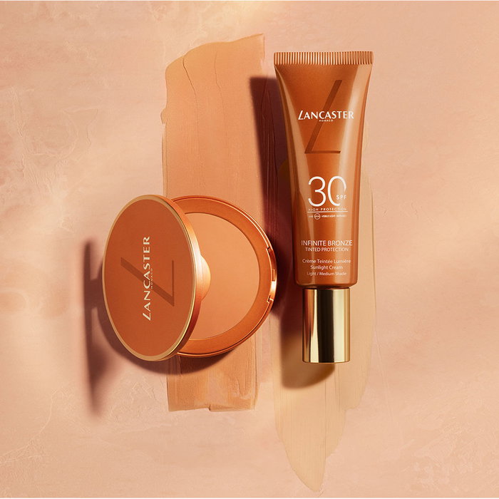 Lancaster Infinite Bronze Crema Compacta SPF50 Base de Maquillaje Protector Solar Facial - 9 gr Lancaster Infinite Bronze Crema Compacta SPF50 Base de Maquillaje Protector Solar Facial - 9 gr