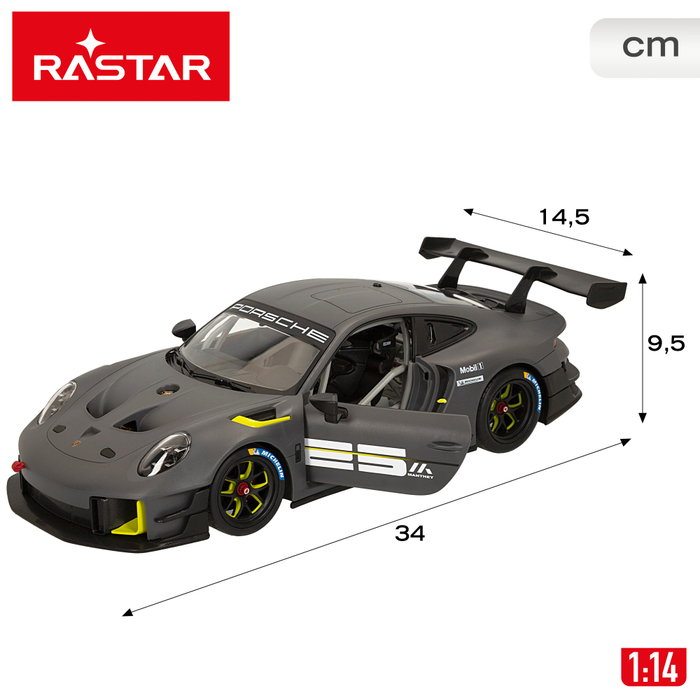 RASTAR Porsche 911 GT2 RS Clubsport 25 Teledirigido Gris 1:14