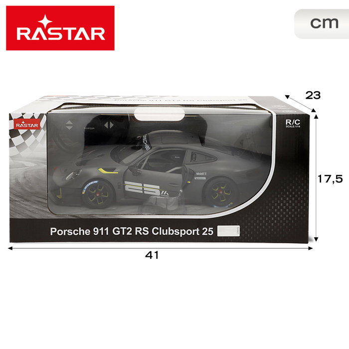 RASTAR Porsche 911 GT2 RS Clubsport 25 Teledirigido Gris 1:14