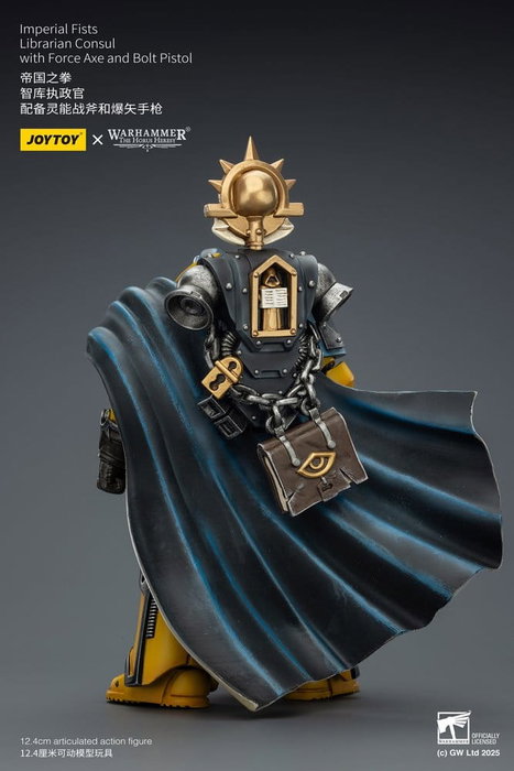 Joy Toy (CN) Warhammer Imperial Fists Librarian Consul con Force Axe y Bolt Pistol Joy Toy (CN) Warhammer Imperial Fists Librarian Consul con Force Axe y Bolt Pistol