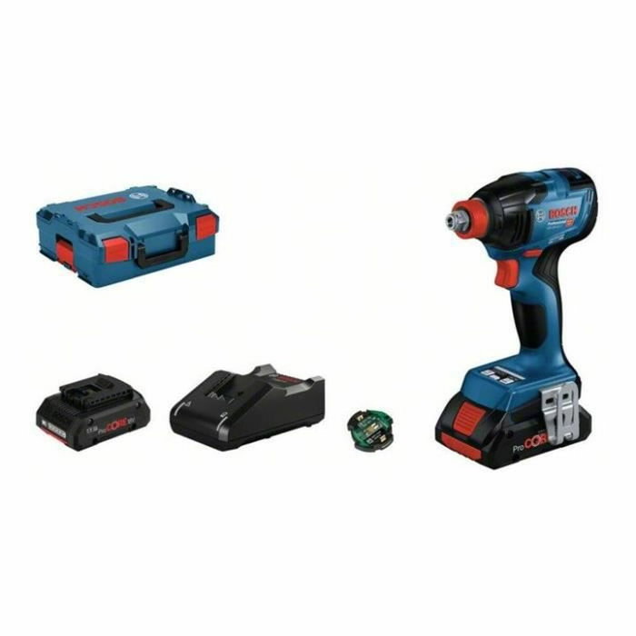 Bosch Professional GDX Chocs Reloj Close Watch con 4 baterías AH, cargador y L-Boxx Bosch Professional GDX Chocs Reloj Close Watch con 4 baterías AH, cargador y L-Boxx