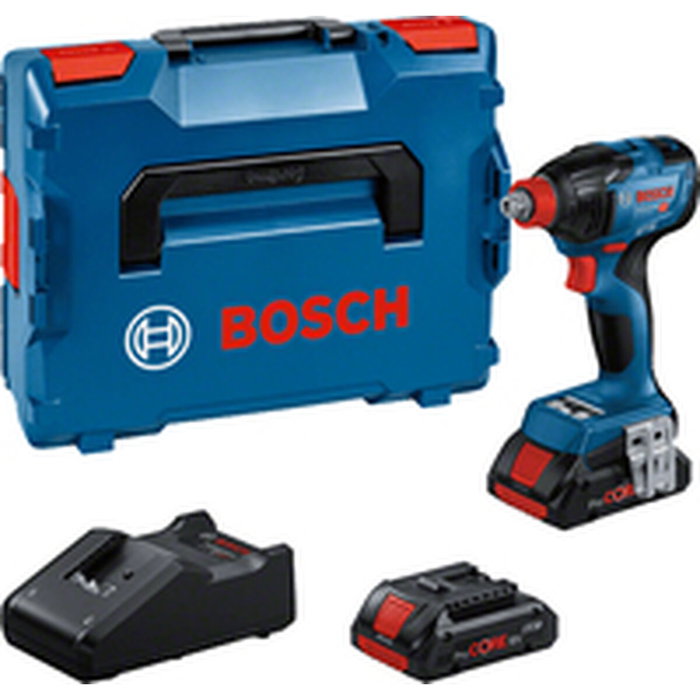 Bosch Professional GDX Chocs Reloj Close Watch con 4 baterías AH, cargador y L-Boxx Bosch Professional GDX Chocs Reloj Close Watch con 4 baterías AH, cargador y L-Boxx
