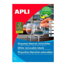 Etiquetas Adh.Impr.Apli A4 Blanca C.Rectos Removible Caja 100H 48,5X25,4 Mm 4.400 Uds.(03054)