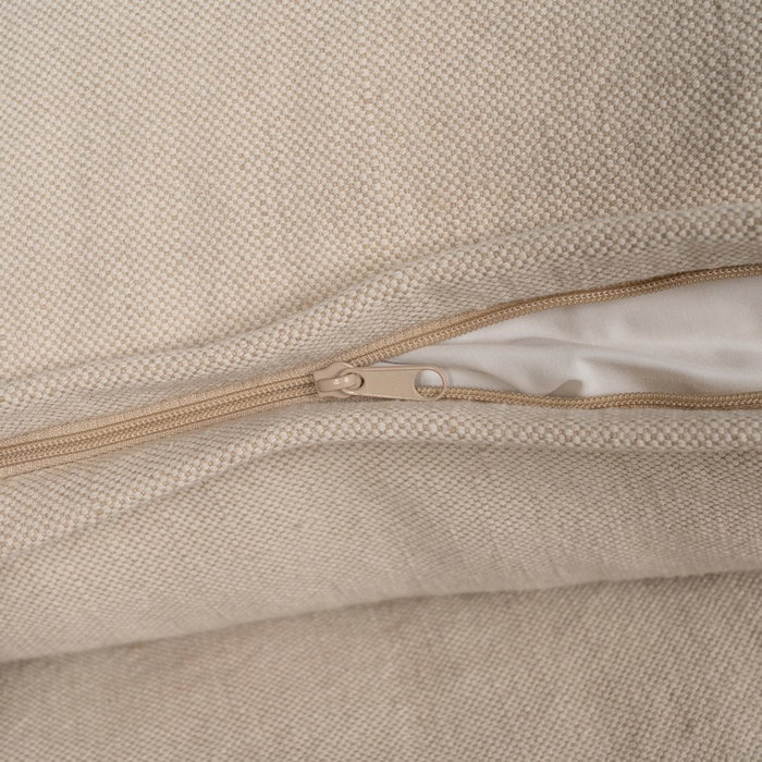 Sofá 3 Plazas Crema Tejido-Madera 210 X 97 X 89 cm Sofá 3 Plazas Crema Tejido-Madera 210 X 97 X 89 cm