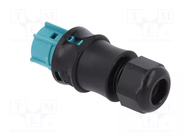 WIELAND Conector Industrial Redondo RST Hembra de 5 Pines, 250V, Azul Turquesa