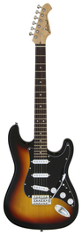 Guitarra Eléctrica Aria Tipo Stratocaster Sombreada