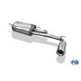 Fox Silencioso Trasero Subaru Justy II - Tipo 13 FXSU010027-071, Transversal, Acabado Plateado Brillante, Incluye Accesorios