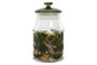 DKD Home Decor Set de 3 Botes de Cristal Botani Verde