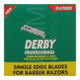 Sinelco Derby Cuchillas de Afeitar Profesional Simple 100 uds