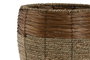 DKD Home Decor Set de 3 Maceteros de Fibra y Metal Natural