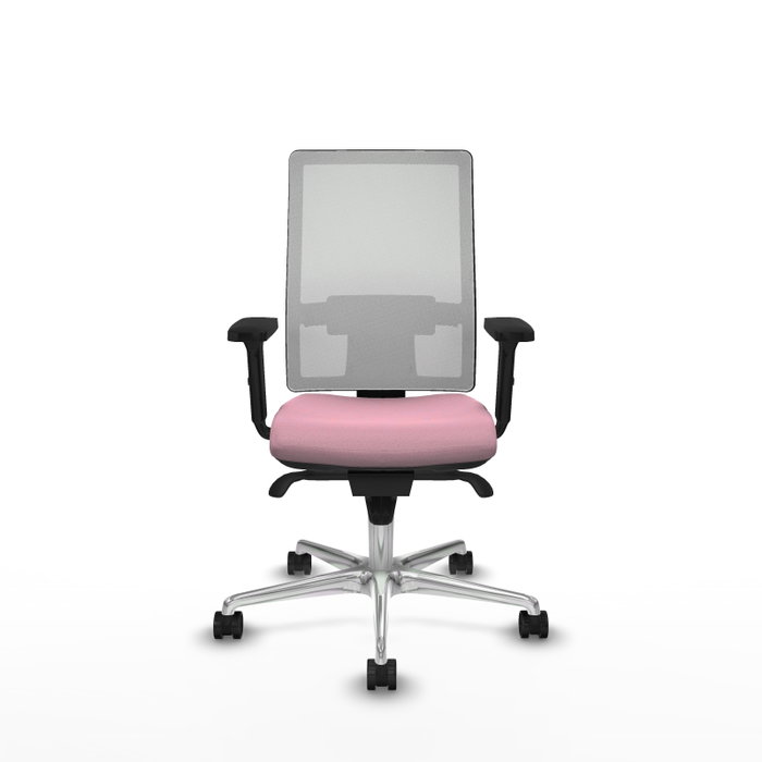 PIQUERAS Y CRESPO Silla de oficina Horna Rosa y Blanco