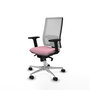 PIQUERAS Y CRESPO Silla de oficina Horna Rosa y Blanco