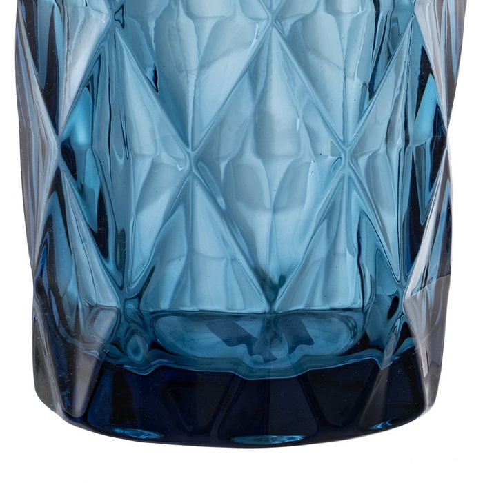 Ixia Vaso Azul Cristal Decoración 345ml