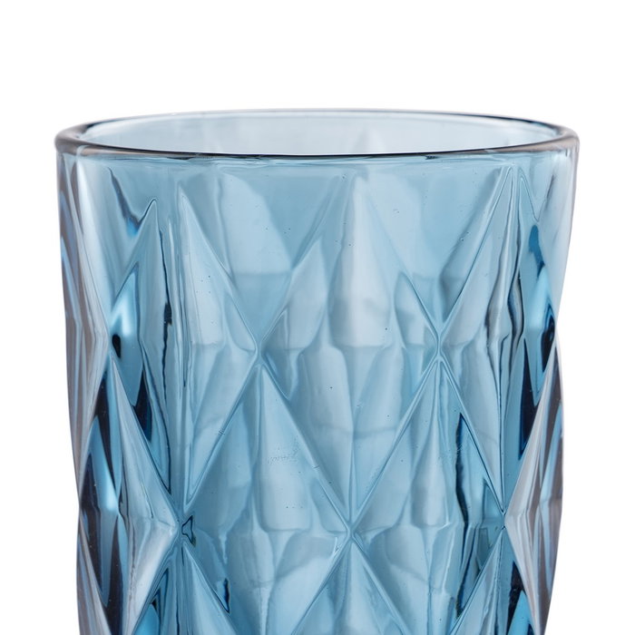 Ixia Vaso Azul Cristal Decoración 345ml