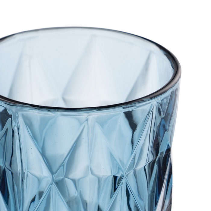 Ixia Vaso Azul Cristal Decoración 345ml