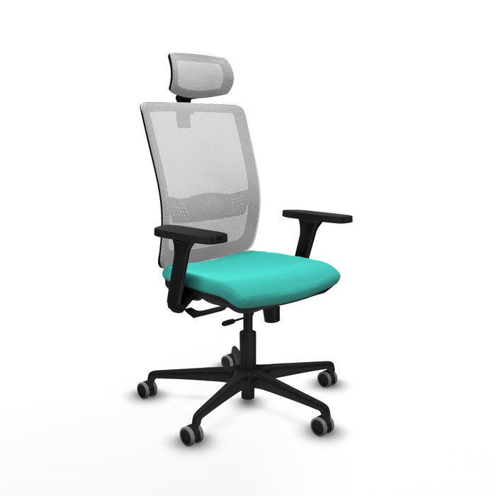 PIQUERAS Y CRESPO Silla de oficina Haches Turquesa y Blanco PIQUERAS Y CRESPO Silla de oficina Haches Turquesa y Blanco