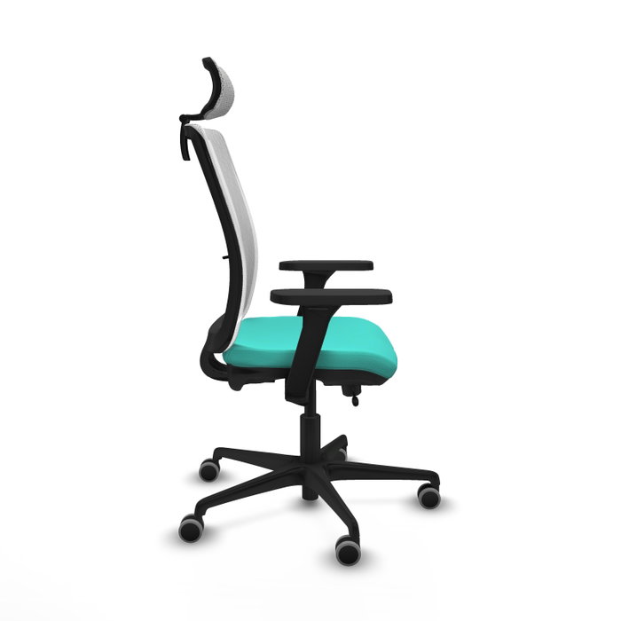 PIQUERAS Y CRESPO Silla de oficina Haches Turquesa y Blanco PIQUERAS Y CRESPO Silla de oficina Haches Turquesa y Blanco